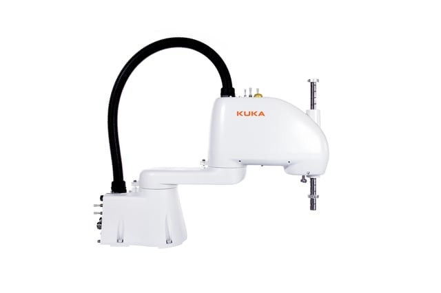 4 Dof Robotic Arm Kuka Robot Arm للبحث في التعامل مع قطع العمل الصغيرة المدمجة KR SCARA