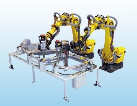 ذراع Fanuc الروبوتية لبرمجة طويلة للتركيب المرتفع التراص لحام البقعة