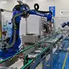 6 Aixs Yaskawa الذراع الروبوتية GP180-120 مع CNGBS السياج الأمني المخصص كروبوت تحليل