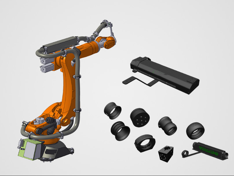 حزمة ملابس الروبوتات النيلونية / المعدنية / المطاطية للروبوتات هيوندا / ABB / FANUC / KUKA